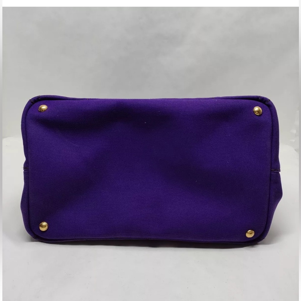Prada Canapa Purple Tote Bag - Picture 3 of 8